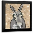thumbnail image 1 of Bryan, Kathleen 20x20 Black Modern Framed Museum Art Print Titled - Donkey with Daisies, 1 of 5