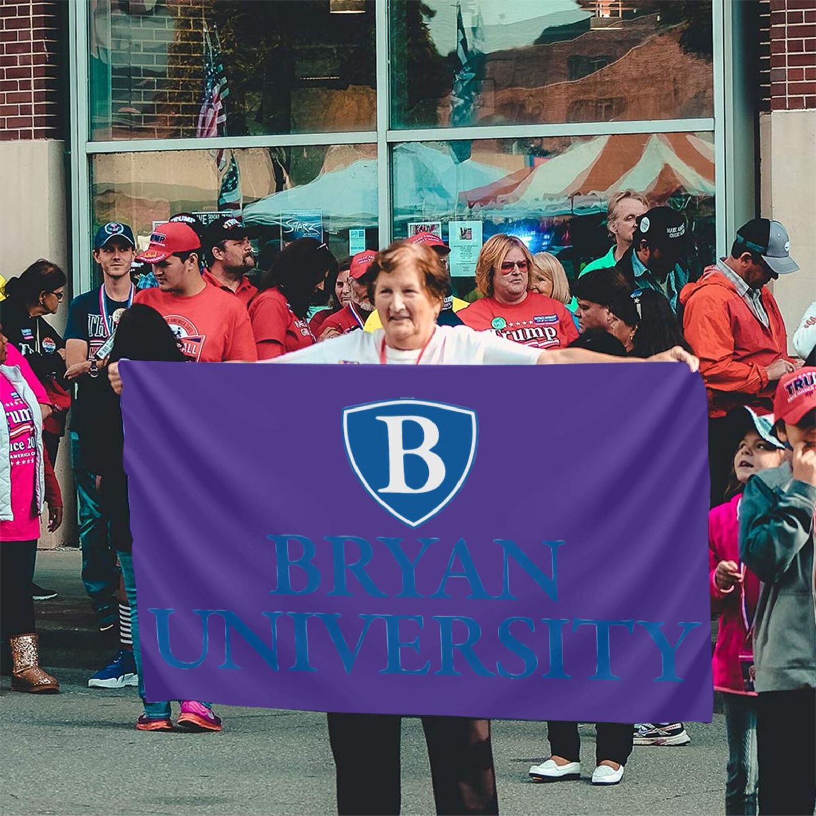 Bryan University Logo Banner Breeze Flag Outdoor Flags Home Flag Garden ...