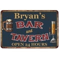 thumbnail image 1 of Bryan's Green Bar & Tavern Rustic Sign 8 x 12 High Gloss Metal 208120047173, 1 of 1