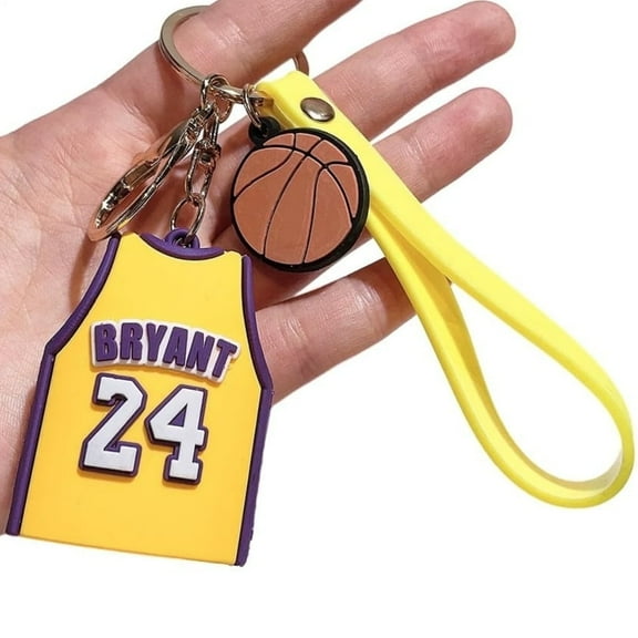 Bryant Basketball Jersey Keychain - Durable Basketball Fan Key Ring - Perfect Gift for All Occasions
