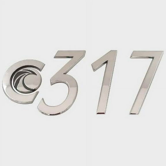 Bryant Boat Raised Model Decal U37966-01 | Emblem 317 Chromax Silver
