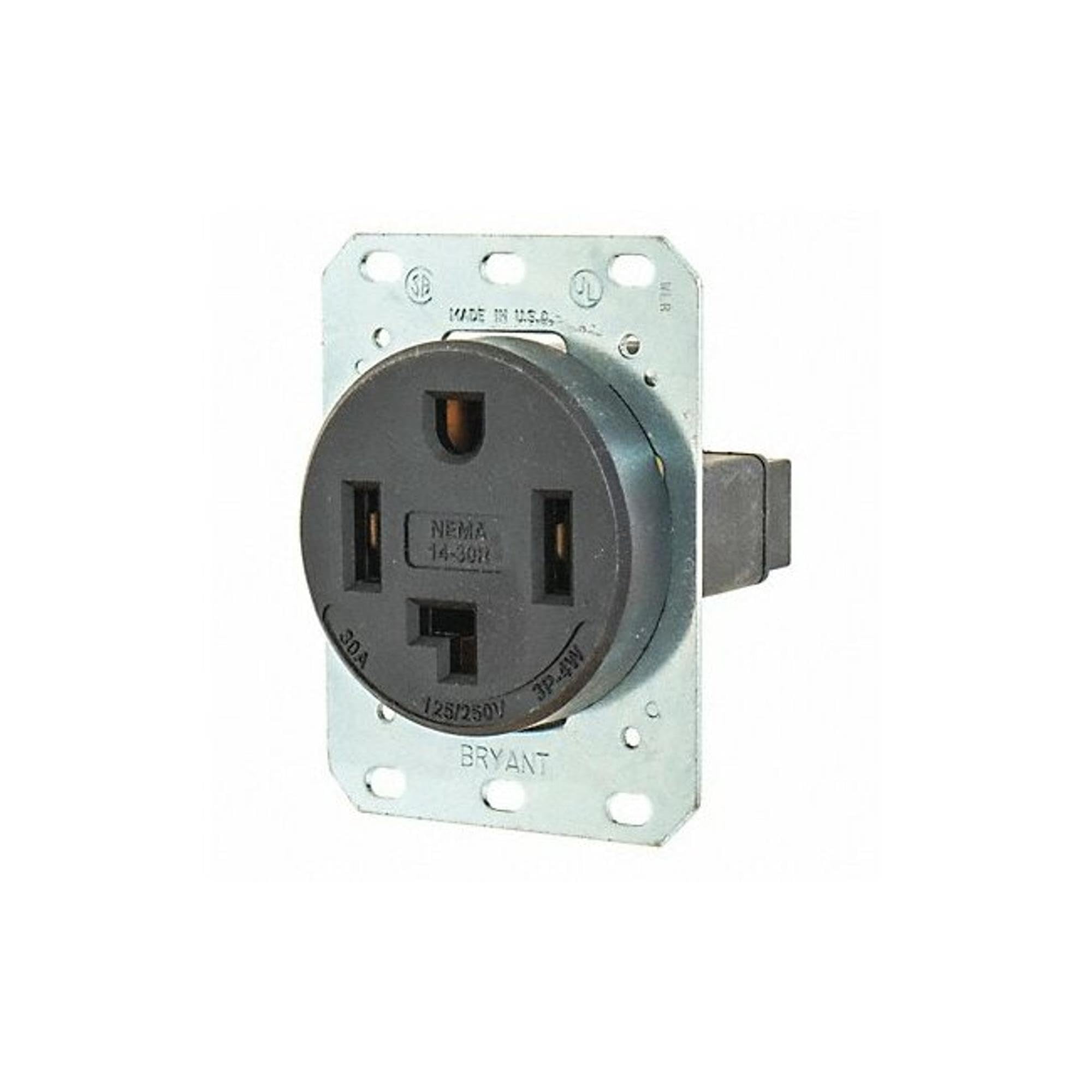 Hubbell 9450a Bryant Electric 50A EV Charging Receptacle - NEMA 14-50R ...