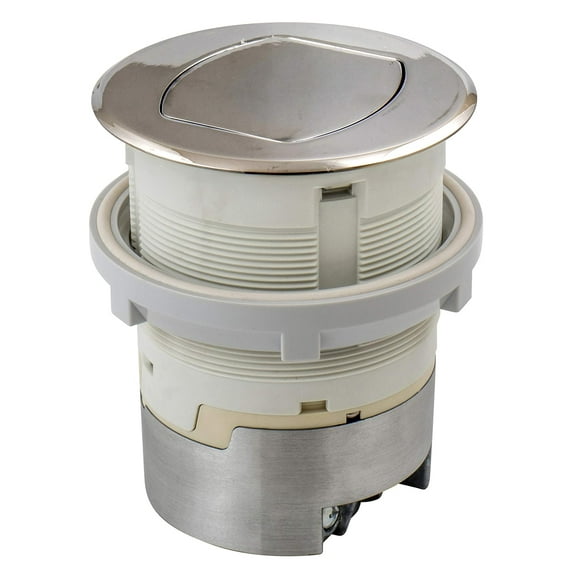 Bryant Electric RCT200NI 15A 125V Tamper Resistant Pop-Up Countertop Receptacle Surface Mount, 15 Amp, Polished Nickel