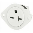 thumbnail image 1 of Bryant Flanged Receptacle,White,20A,3 Wires 5479, 1 of 1