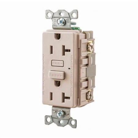 Bryant GFCI Receptacle, Self-Testing, 2 Poles GF20LA