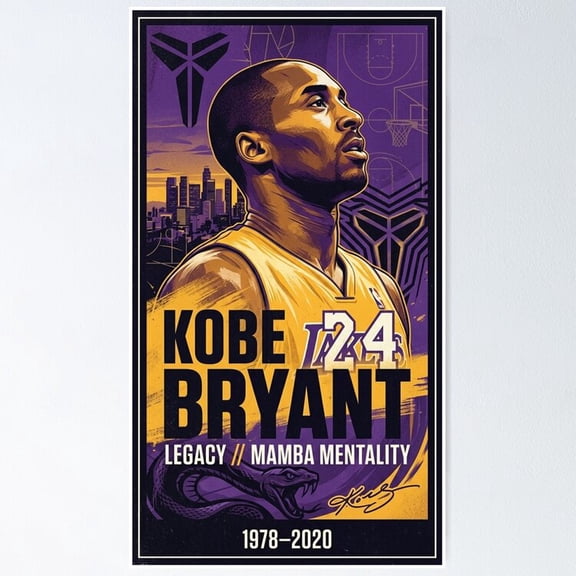 Bryant Guard Mamba Mentality Basketball Wall Decor, Unframed Poster