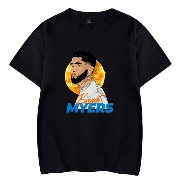 Bryant Myers Short Sleeve T-shirts Fashion Women Man Tee Shirt Unisex Rapper Streetwear Hip Hop