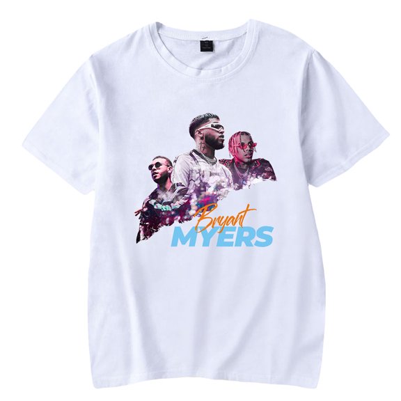 Bryant Myers Short Sleeve T-shirts Hipster Fashion Women Man Tee Shirt Unisex Rapper Streetwear