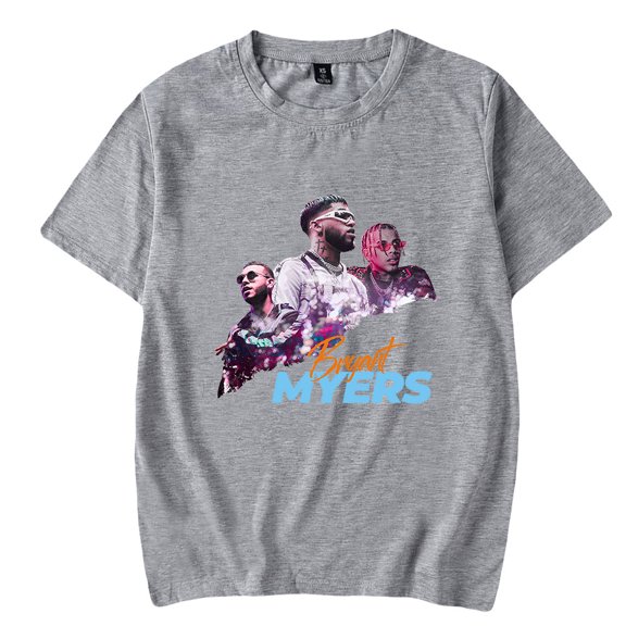Bryant Myers Short Sleeve T-shirts Hipster Fashion Women Man Tee Shirt Unisex Rapper Streetwear