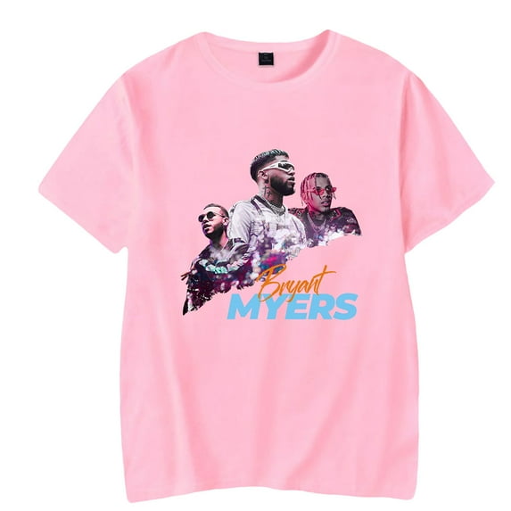 Bryant Myers Short Sleeve T-shirts Hipster Fashion Women Man Tee Shirt Unisex Rapper Streetwear