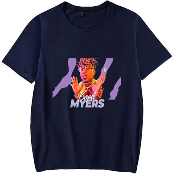 Bryant Myers T-shirt Summer Fashion Casual Neutral Trend Street Short Sleeve Cool Print Top
