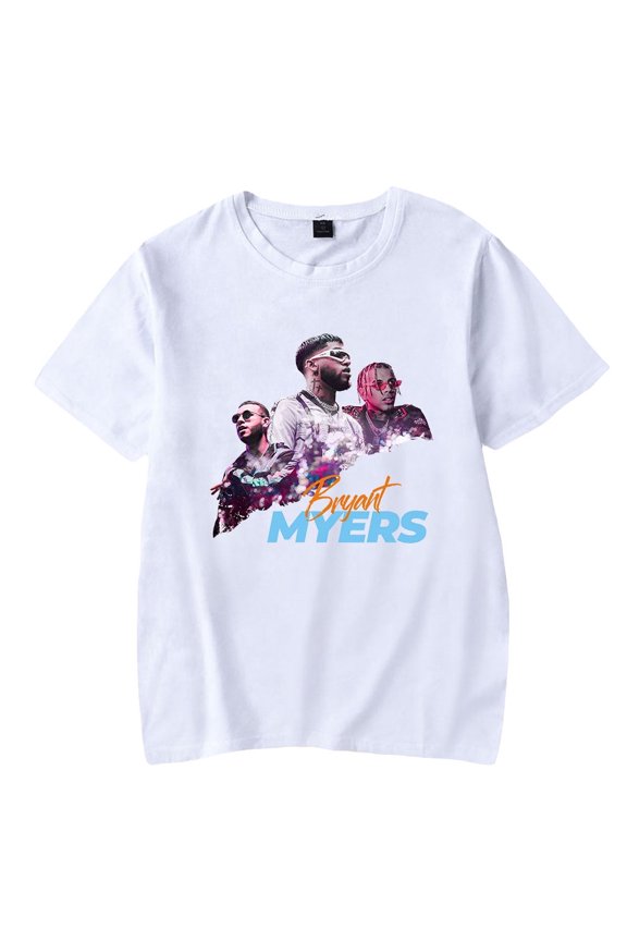 Bryant Myers Unisex Short Sleeve T-Shirts - Hipster Rapper Streetwear Hip Hop Fashion for Women & Men