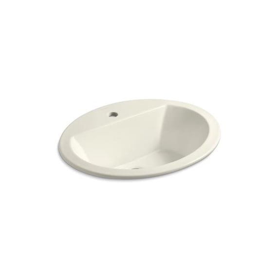 Kohler 2699-1-96 20.25 in. Oval Drop-In Bathroom Sink - Biscuit
