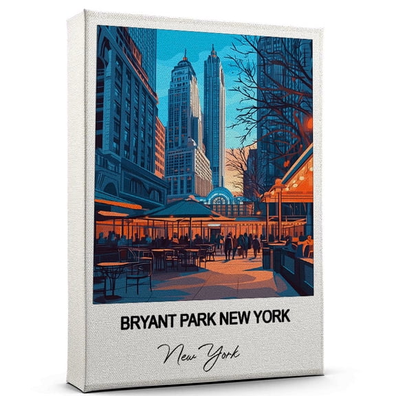 Bryant Park New York Travel Canvas Wall Art  Nature-Inspired Travel Decor with Scenic Views New York Canvas Wall Print  A Captivating Gift for Adventure Seekers