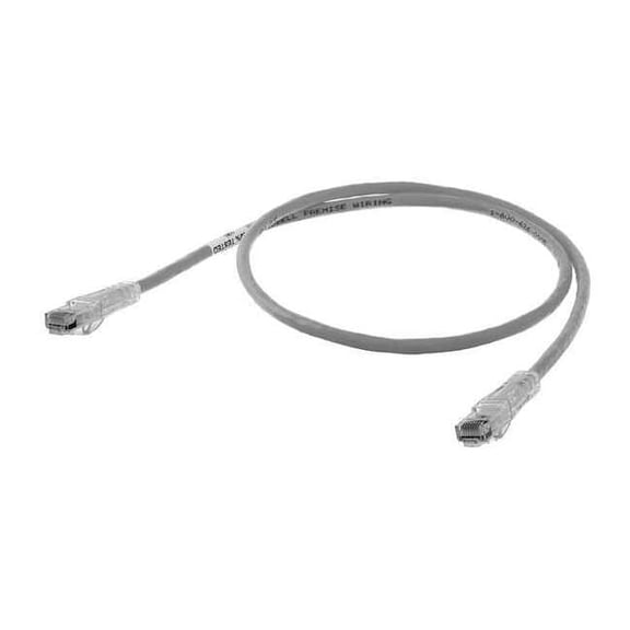 Bryant Patch Cord, Speed Gain, Cat6, Slim, Gray, 10'