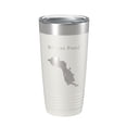 thumbnail image 1 of Bryant Pond Lake Christopher Map Tumbler Travel Mug Insulated Laser Engraved Coffee Cup Maine 20 oz White, 1 of 1