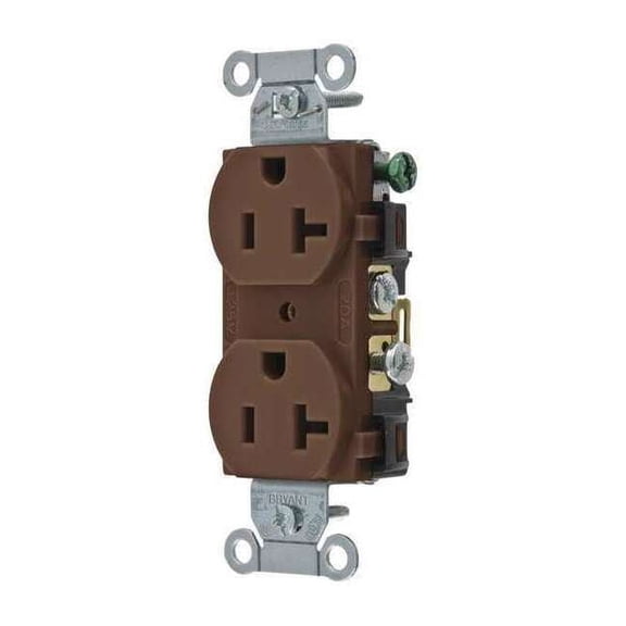 Bryant Receptacle,Brown,20A,2 Poles,3 Wires CRS20