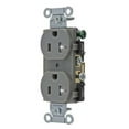 thumbnail image 1 of Bryant Receptacle,Gry,20A,125VAC,Tamper Resist. CBRS20GRYTR, 1 of 1