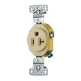 thumbnail image 1 of Bryant Receptacle,Ivory,1.0 HP,20A,3 Wires RR201I, 1 of 1