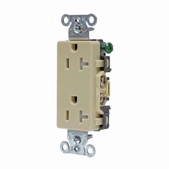 Bryant Receptacle,Ivory,Decorator Receptacles DRS20ITR