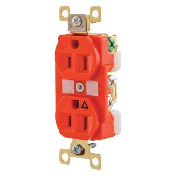 Bryant Receptacle,Orange,Nylon,0.5 HP,2 Poles BRY5262IG