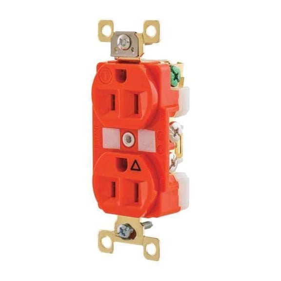 Bryant Receptacle,Orange,Nylon,0.5 HP,2 Poles BRY5262IG
