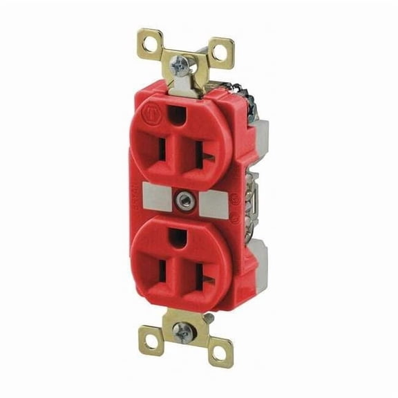 Bryant Receptacle,Red,20A,Duplex Receptacles BRY5362RED