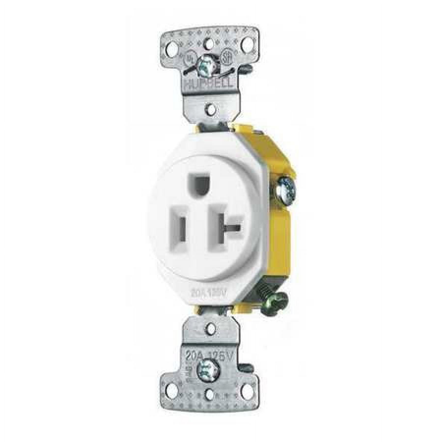 Bryant Receptacle,White,20A,General Purpose RR201W