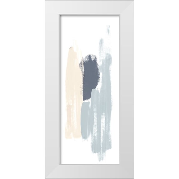 Bryant, Susan 10x18 White Modern Wood Framed Museum Art Print Titled - Soft Abstract Panel II