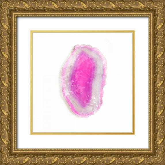 Bryant, Susan 12x12 Gold Ornate Wood Framed with Double Matting Museum Art Print Titled - Water Color Agate Square II