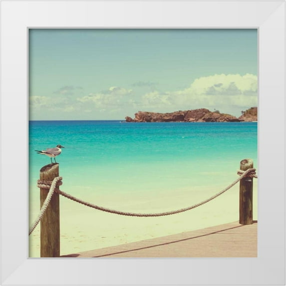 Bryant, Susan 12x12 White Modern Wood Framed Museum Art Print Titled - On Deck II