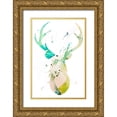 thumbnail image 1 of Bryant, Susan 13x18 Gold Ornate Wood Framed with Double Matting Museum Art Print Titled - Youthful Deer II, 1 of 4