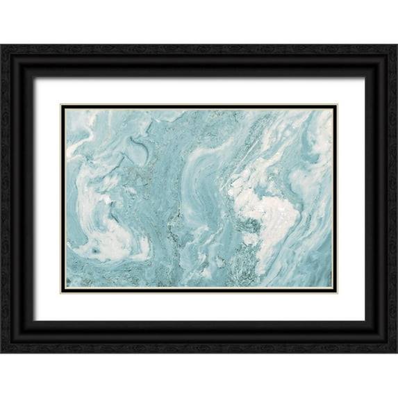 Bryant, Susan 14x11 Black Ornate Wood Framed with Double Matting Museum Art Print Titled - Teal Quartz Top