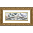 thumbnail image 1 of Bryant, Susan 14x7 Gold Ornate Wood Framed with Double Matting Museum Art Print Titled - Gold Seashells II, 1 of 4