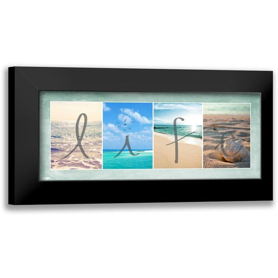 Bryant, Susan 14x8 Black Modern Framed Museum Art Print Titled - Sea Life