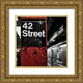 thumbnail image 1 of Bryant, Susan 15x15 Gold Ornate Wood Framed with Double Matting Museum Art Print Titled - 42nd St. Square, 1 of 4