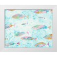 thumbnail image 1 of Bryant, Susan 18x15 White Modern Wood Framed Museum Art Print Titled - Aqua Blue Fishy, 1 of 4