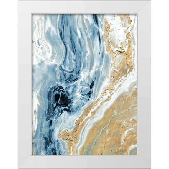 Bryant, Susan 19x24 White Modern Wood Framed Museum Art Print Titled - Blue Quartz Top