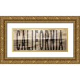 thumbnail image 1 of Bryant, Susan 24x12 Gold Ornate Wood Framed with Double Matting Museum Art Print Titled - California Type Wave, 1 of 4