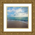 thumbnail image 1 of Bryant, Susan 26x26 Gold Ornate Wood Framed with Double Matting Museum Art Print Titled - Cool Beach Square II, 1 of 4