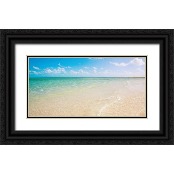 Bryant, Susan 32x18 Black Ornate Wood Framed with Double Matting Museum Art Print Titled - Sandy Paradise