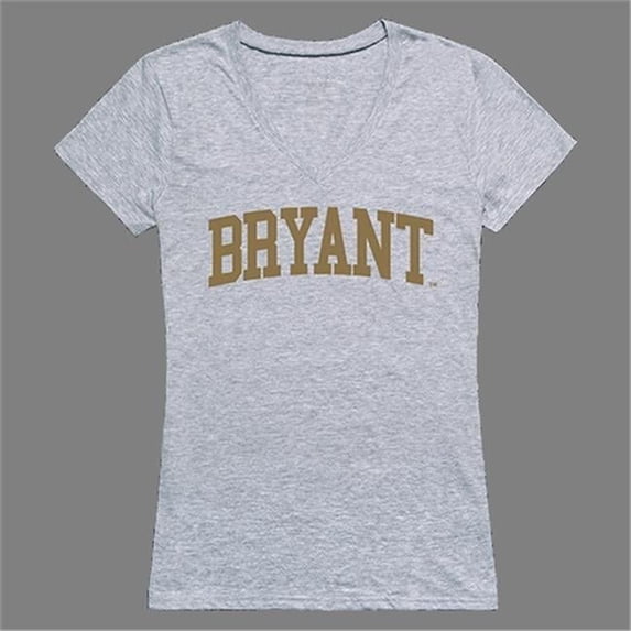 Bryant University Bulldogs Game Day Women T-Shirt, Heather Grey - Large