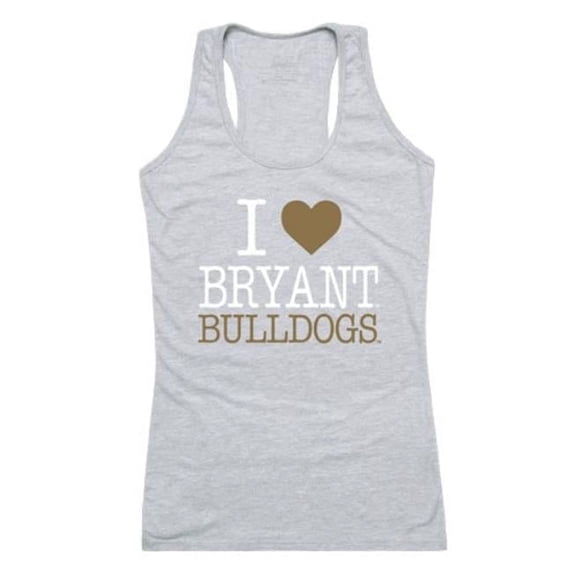 Bryant University Women Love Tank Top, Heather Grey - 2XL
