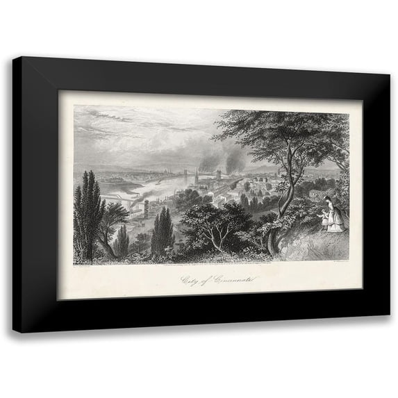 Bryant, William Cullen 18x14 Black Modern Framed Museum Art Print Titled - City of Cincinnati