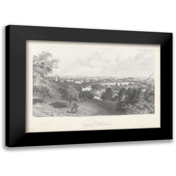 Bryant, William Cullen 24x18 Black Modern Framed Museum Art Print Titled - City of Providence