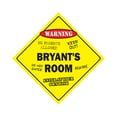 thumbnail image 1 of Bryant's Room Sign Crossing Zone Xing | Indoor/Outdoor | 20" Tall kids bedroom decor door children's name boy girl, 1 of 5