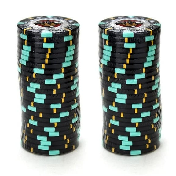 Brybelly 13.5 g Rock & Roll Clay Composite 10 Dollar Poker Chips - Pack of 25