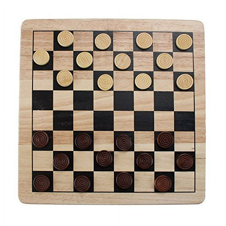  BremToy 4 in 1 Chess Sets-Wooden Chess & Checkers Set