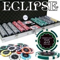 Brybelly 500ct. Eclipse 14g Poker Chip Set in Aluminum Metal Carry Case