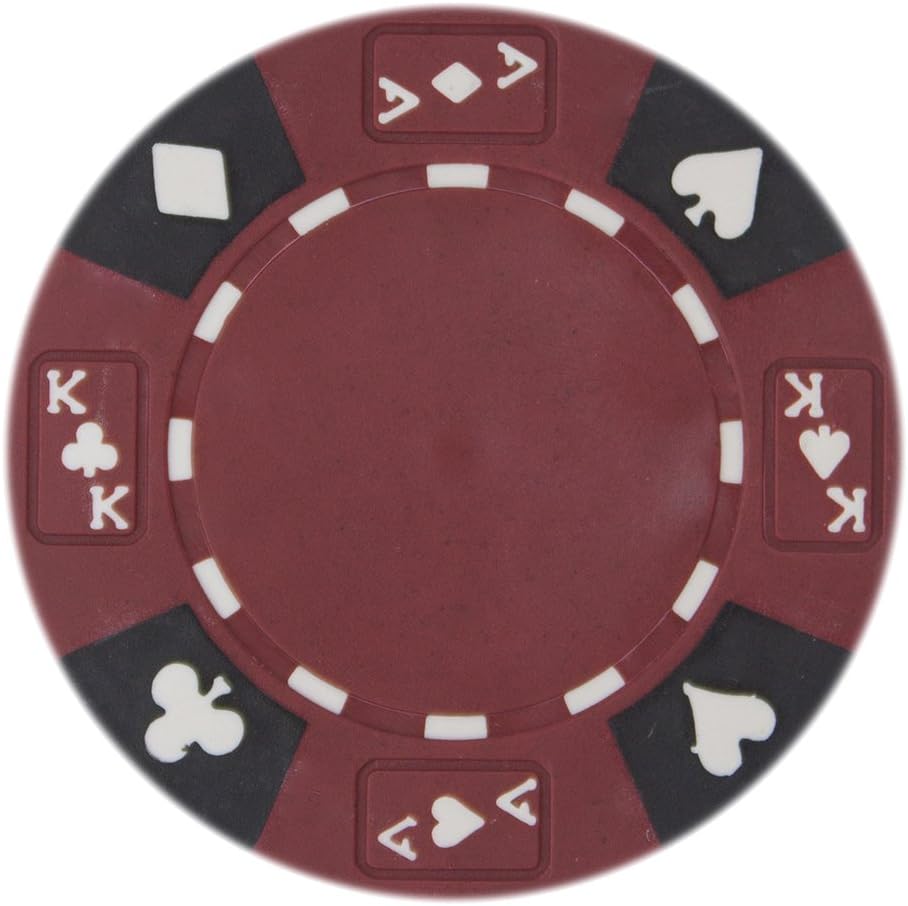 Brybelly Ace King Suited Poker Chip Heavyweight 14Gram Clay Composite